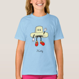 Gelukkige Hoed Cartoon T-shirt