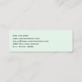 Gelukkige Hoefijzer en gouden munten St. Patrick's Mini Visitekaartje (Achterkant)