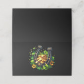 Gelukkige Hoefijzer en gouden munten St. Patrick's Plaatskaartje (Buitenkant ongevouwen)