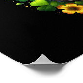 Gelukkige Hoefijzer en gouden munten St. Patrick's Poster (Hoek)