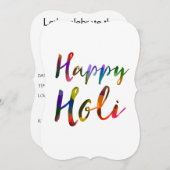 Gelukkige Holi Bokeh Lichten Kaart (Voorkant / Achterkant)