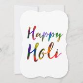 Gelukkige Holi Bokeh Lichten Kaart (Voorkant)