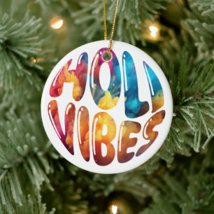 Gelukkige Holi-sfeer handen Hindoe Holi-festivalca Keramisch Ornament