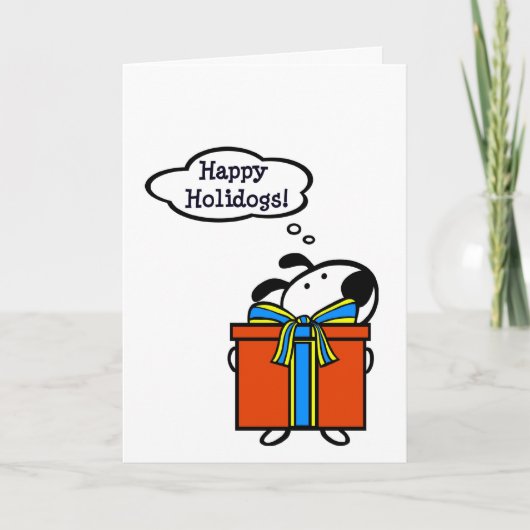 Gelukkige Holidogs - de Leuke Kaart van de Groeten (Voorkant)