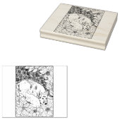 Gelukkige Holle Duitse Herder Rubberstempel (Gestempeld)