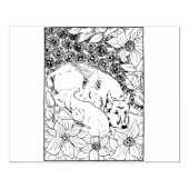 Gelukkige Holle Duitse Herder Rubberstempel (Afrduk)