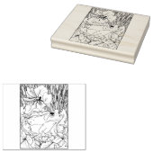 Gelukkige Holle Kikker Rubberstempel (Gestempeld)