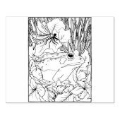 Gelukkige Holle Kikker Rubberstempel (Afrduk)