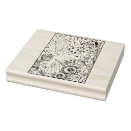 Gelukkige Holle kolibrie Rubberstempel