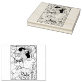 Gelukkige Holle Kwartel Rubberstempel (Gestempeld)