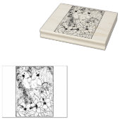 Gelukkige Holle Papegaaien Rubberstempel (Gestempeld)