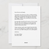 GELUKKIGE HOLLY DAGEN Hand-getrokken CUSTOM 6 FOTO Feestdagenkaart (Achterkant)