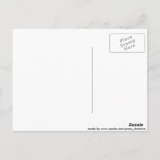 gelukkige holydays briefkaart (Achterkant)