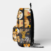 Gelukkige hond collage bedrukte rugzak (Rechts)