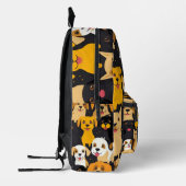 Gelukkige hond collage bedrukte rugzak (Links)