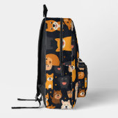 Gelukkige hond collage bedrukte rugzak (Links)