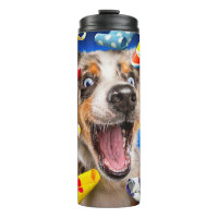 Gelukkige Hond Feest Toeters