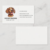 Gelukkige hond glimlacht visitekaartje (Voorkant / Achterkant)