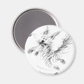 gelukkige hond magneet (Voorkant / Achterkant)