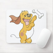 Gelukkige Hond met Been Muismat (Met muis)