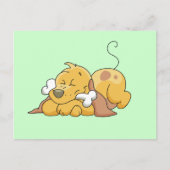 Gelukkige Hond met de T-shirts en de Giften van Briefkaart (Voorkant)