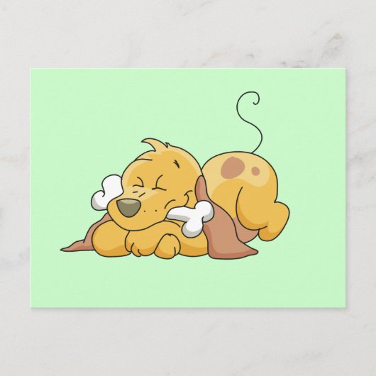 Gelukkige Hond met de T-shirts en de Giften van Briefkaart (Voorkant)