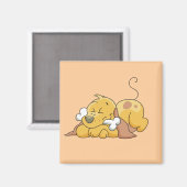 Gelukkige Hond met de T-shirts en de Giften van Magneet (Voorkant / Achterkant)