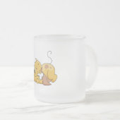 Gelukkige Hond met de T-shirts en de Giften van Matglas Koffiemok (Voorkant rechts)