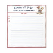 Gelukkige hond of foto gepersonaliseerd om planner notitieblok (Voorkant)