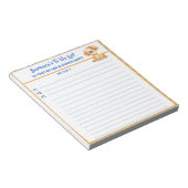 Gelukkige hond of foto gepersonaliseerd om planner notitieblok (Schuin)