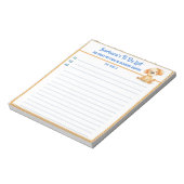 Gelukkige hond of foto gepersonaliseerd om planner notitieblok (Linkerzijde)