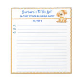 Gelukkige hond of foto gepersonaliseerd om planner notitieblok (Voorkant)