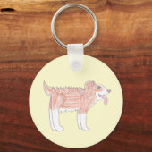 Gelukkige Hond Sleutelhanger (Achterkant)