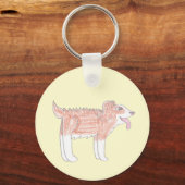 Gelukkige Hond Sleutelhanger (Voorkant)
