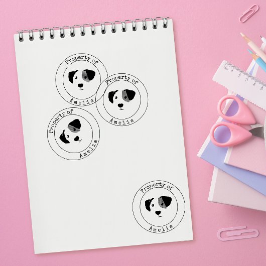 Gelukkige Hond van Eigenschap Rubberstempel