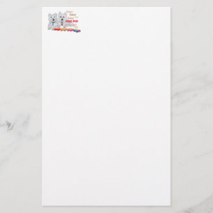 Gelukkige Honden Met Botten Briefpapier