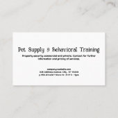 Gelukkige honden | Paw Prints en Botten Visitekaartje (Achterkant)