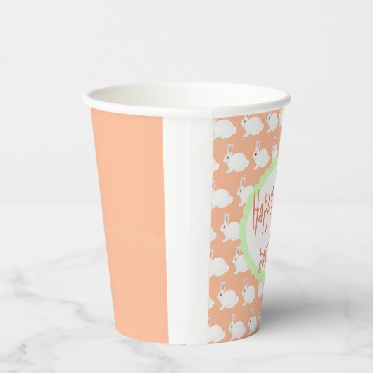 Gelukkige Hoppy Pasen Papier Cup Papieren Bekers (Rechts)
