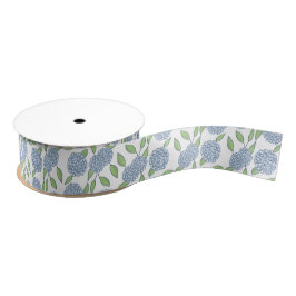 Gelukkige Hortensia Iets Blauw Huwelijk Grosgrain Lint