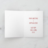 Gelukkige Howliday dalmationhulst van de Feestdagen Kaart (Binnen)