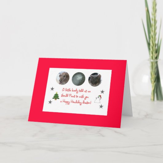 gelukkige howliday feestdagen kaart (Voorkant)