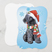 Gelukkige Howlidays Kerry Blauw Terrier Feestdagenkaart (Voorkant / Achterkant)