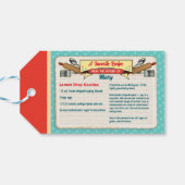 Gelukkige huisvrouw bruidsfeest receptkaart cadeaulabel (Achterkant Horizontaal)