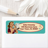 Gelukkige Huisvrouw Retouradres Labels (Insitu)