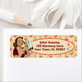 Gelukkige Huisvrouw Retouradreslabels - Kersen Ach Etiket (Insitu)