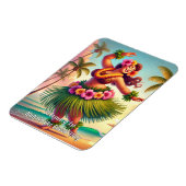 Gelukkige Hula in de Coola Dag Magneet (Linkerzijde)
