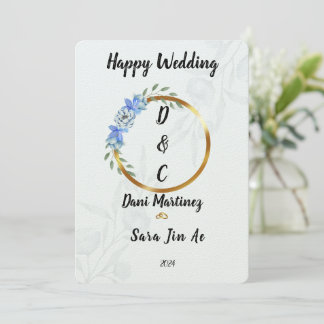 Gelukkige Huwelijken Happy Wedding Kaart