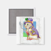 gelukkige Ierse hamster magneet (Voorkant / Achterkant)