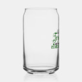 Gelukkige Ierse pub klaver St. Patricks Day Blikvorm Glas (Rechts)