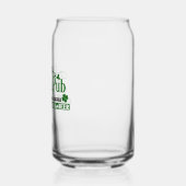 Gelukkige Ierse pub klaver St. Patricks Day Blikvorm Glas (Links)